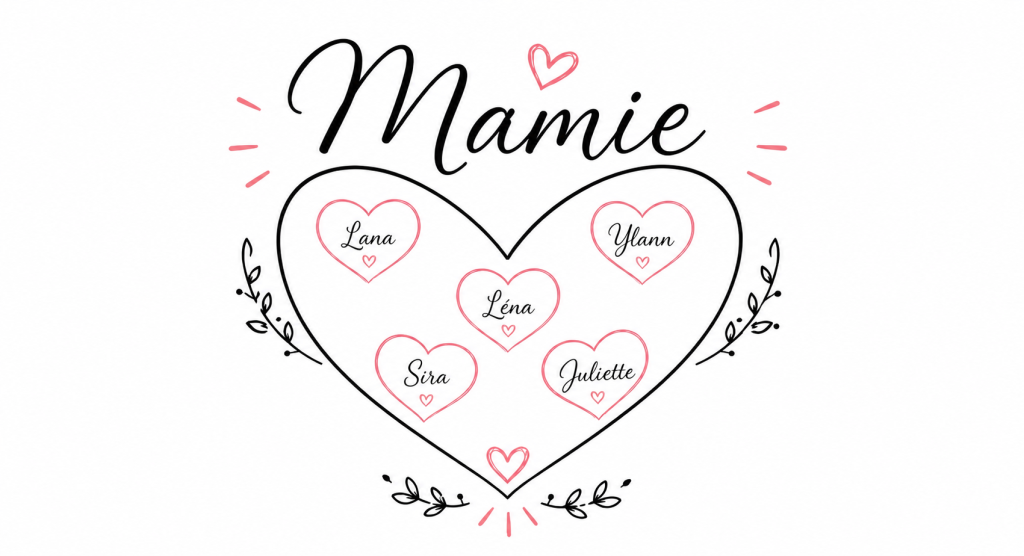 Mamie coeur interieur